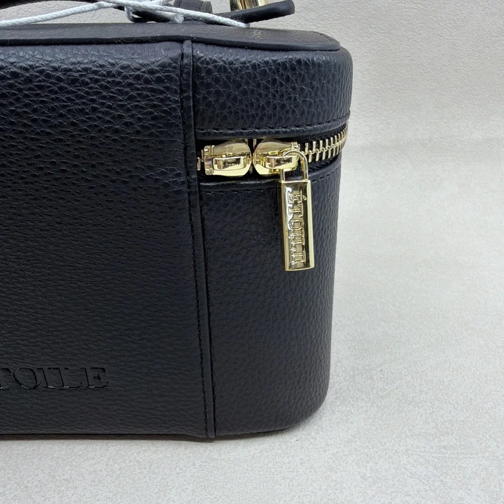 Étoile Mini Vanity Case in Black Croc NEW With Defects Please See All Photos